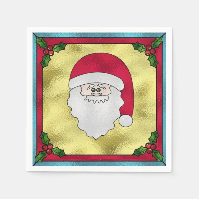 Servilleta De Papel Santa Escarchado (Anverso)