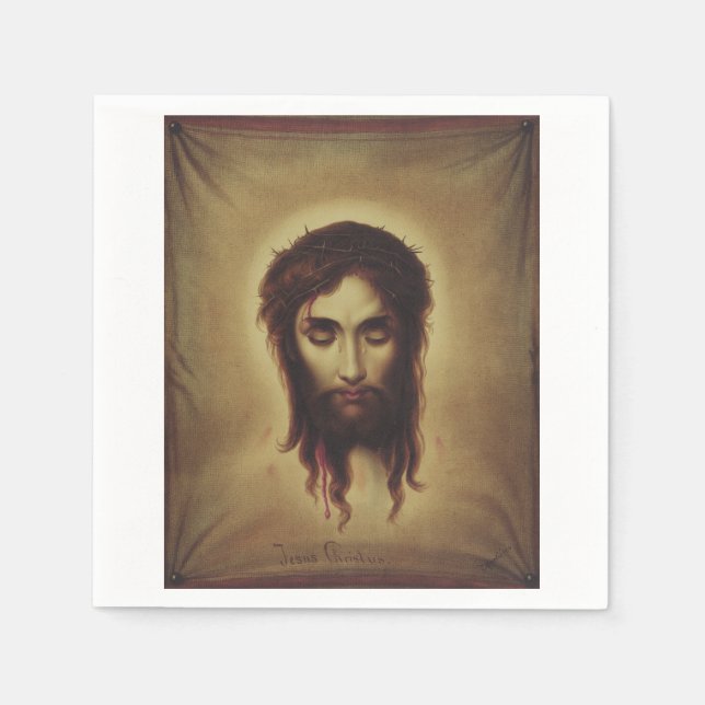 Servilleta De Papel Santa Faz de Jesucristo (Anverso)