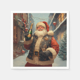 Servilleta De Papel Santa Festividad Celebrando con Champagne