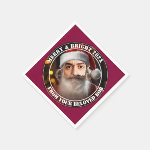 Servilleta De Papel ¡Santa Instante! Solo añade tu cara.