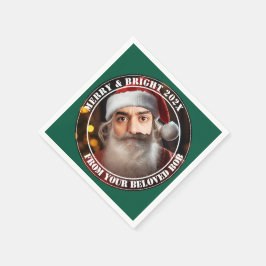 Servilleta De Papel ¡Santa Instante! Solo añade tu cara.