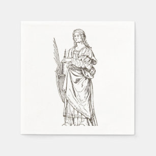 Servilleta De Papel Santa Lucía por Bernardino Luini 