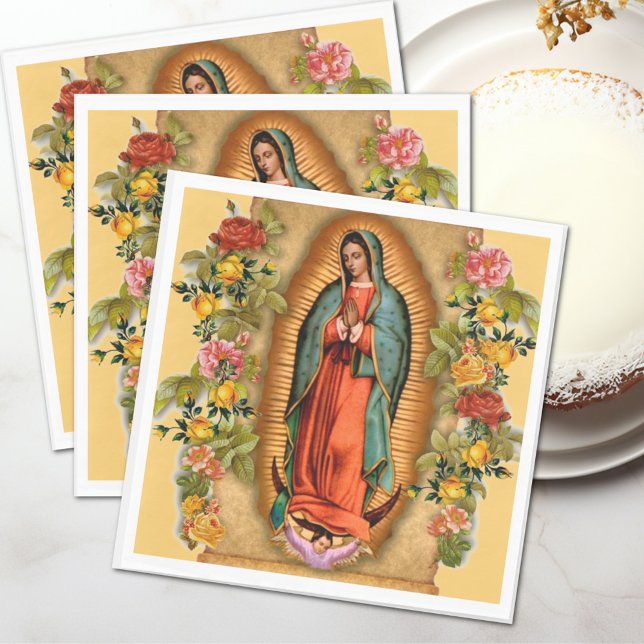 Servilleta De Papel Santa María, Virgen de Guadalupe Madre Rosas (Subido por el creador)