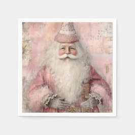 Servilleta De Papel Santa navideño vintage