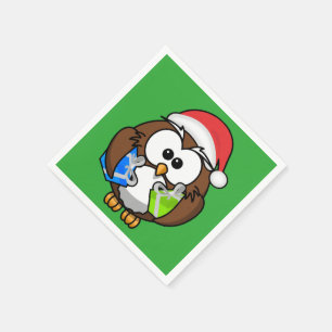 SERVILLETA DE PAPEL SANTA OWL