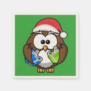 SERVILLETA DE PAPEL SANTA OWL