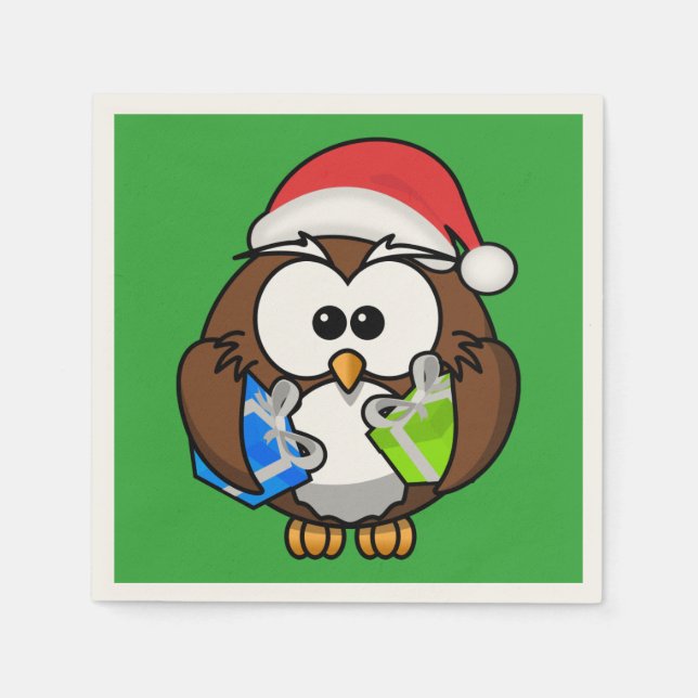 SERVILLETA DE PAPEL SANTA OWL (Anverso)