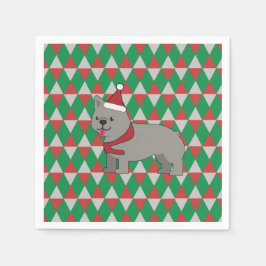 Servilleta De Papel Santa Paws Holiday