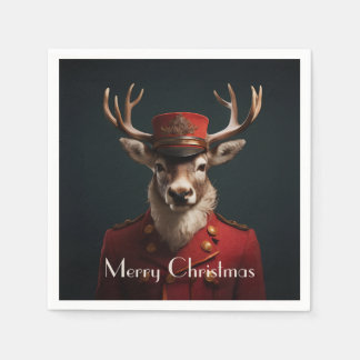 Servilleta De Papel Santa Reindeer