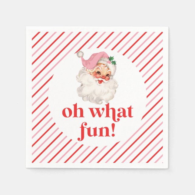 Servilleta De Papel Santa Rosa Retro Qué Diversión (Anverso)