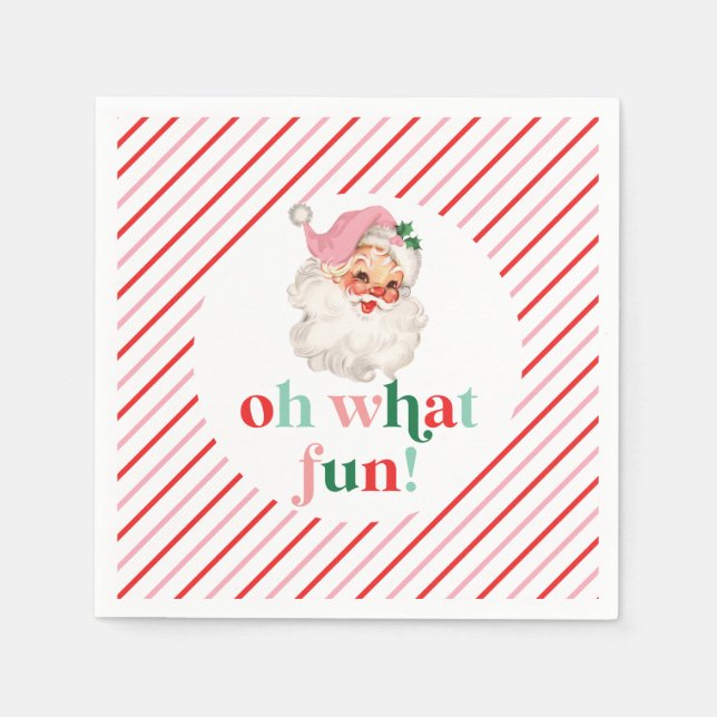 Servilleta De Papel Santa Rosa Retro Qué Diversión (Anverso)