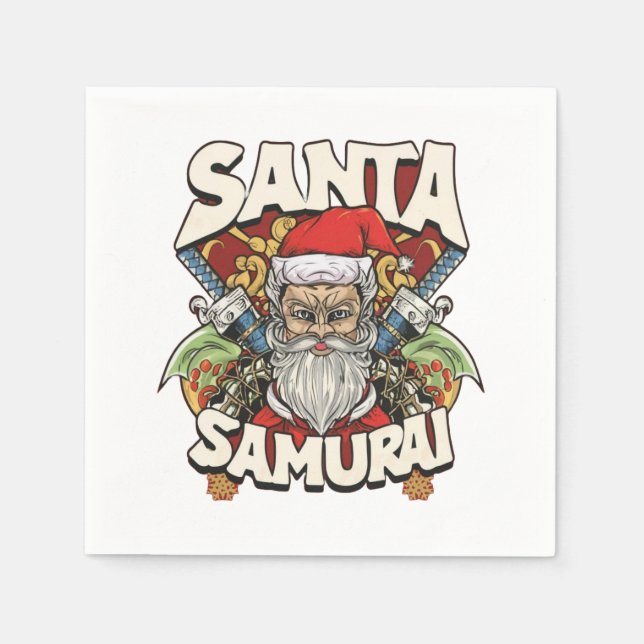 Servilleta De Papel Santa Samurai (Anverso)