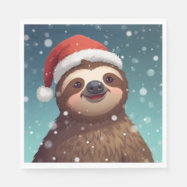 Servilleta De Papel Santa Sloth, Napkins (Anverso)
