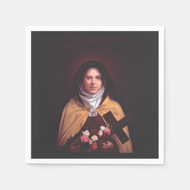 Servilleta De Papel Santa Teresa de Lisieux (Anverso)