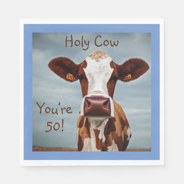 Servilleta De Papel Santa vaca que tienes 50 años (Anverso)
