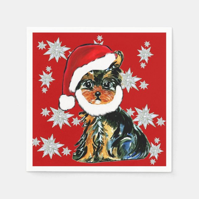 SERVILLETA DE PAPEL SANTA YORKIE (Anverso)