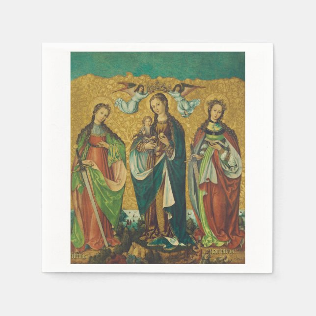 Servilleta De Papel Santas Perpetua y Felicidad (Anverso)