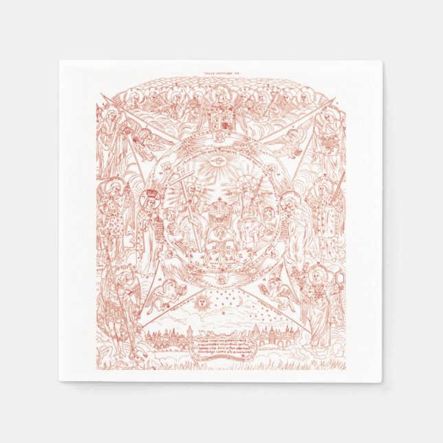 Servilleta De Papel Santísima Trinidad en Gloria (Anverso)