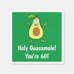 Servilleta De Papel Santo Guacamole: 60 servilletas aguacates divertid