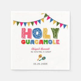 Servilleta De Papel Santo Guacamole Fiesta Baby Shower Cute colorido