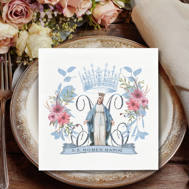 Servilleta De Papel Santo nombre religioso de la Virgen María Católica (Subido por el creador)