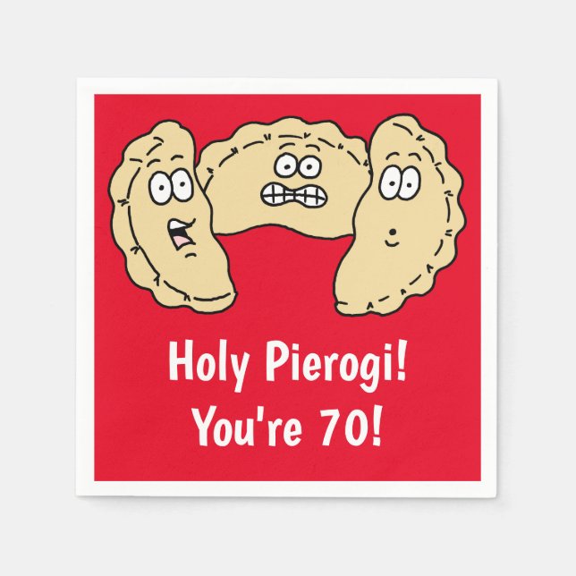 Servilleta De Papel Santo Pierogi Tengo 70 servilletas polacas diverti (Anverso)