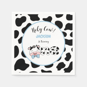 Servilleta De Papel Santo Vaca Cumplo Un Año Fiesta de Cumpleaños