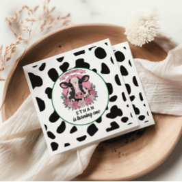 Servilleta De Papel Santo Vaca Soy una Vaquera Fiesta de primer cumple