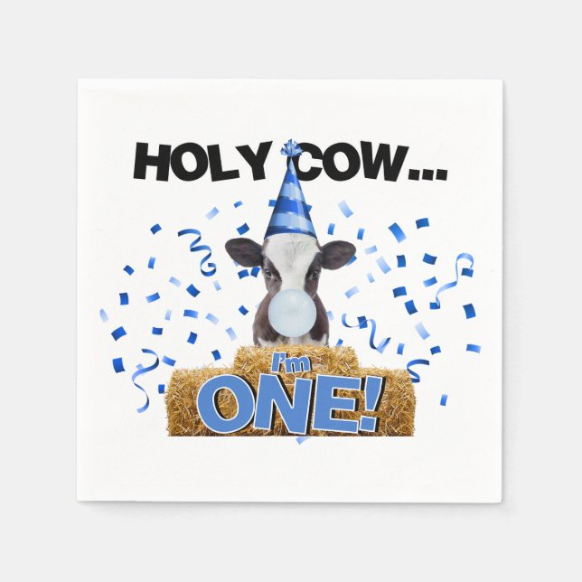 Servilleta De Papel ¡Santo Vaca, soy UNO! (Anverso)