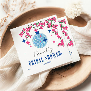 Servilleta De Papel Santorini de teja azul boda griega/ española