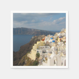 Servilleta De Papel Santorini en el sol de la tarde