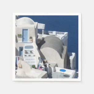 Servilleta De Papel Santorini, Grecia