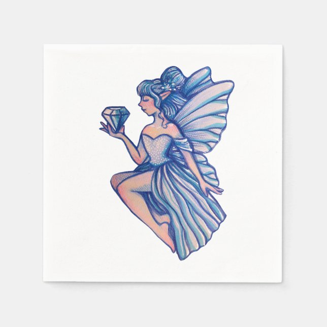 Servilleta De Papel Sapphire Fairy (Anverso)