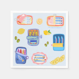 Servilleta De Papel Sardines and Lemons