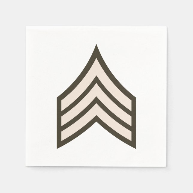 Servilleta De Papel Sargento del ejército (Anverso)