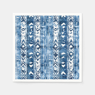 Servilleta De Papel Sashiko Blanco y Azul