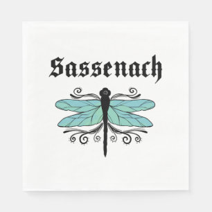 Servilleta De Papel Sassenach Dragonfly Outlander Amber Blue Sweatshir