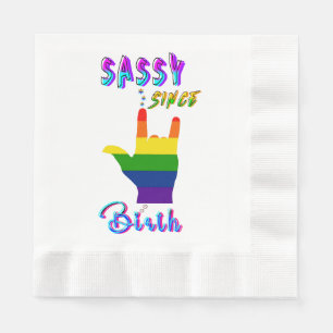 Servilleta De Papel Sassy desde el nacimiento
