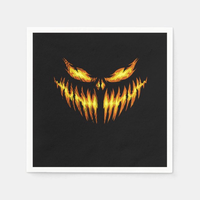 Servilleta De Papel Sasuy Pumpkin Halloween Face Gift Idea (Anverso)
