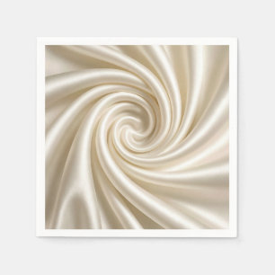 Servilleta De Papel Satin de Marfil Girado Abstracto
