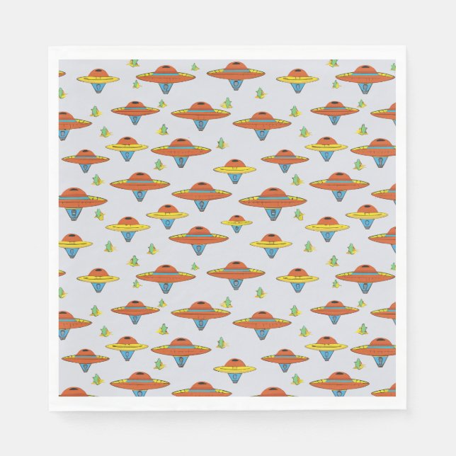 Servilleta De Papel Saucer volador (Anverso)