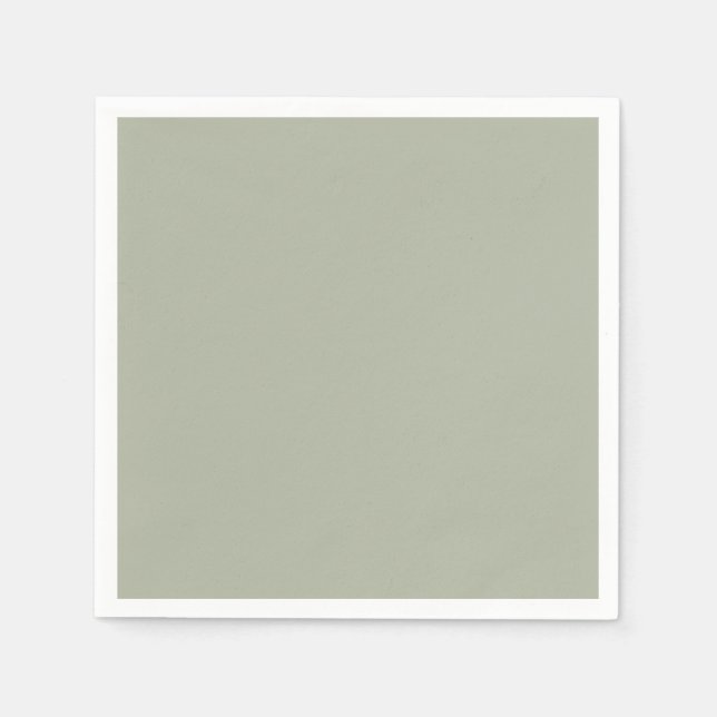 Servilleta De Papel Saybrook Sage Color Sólido (Anverso)