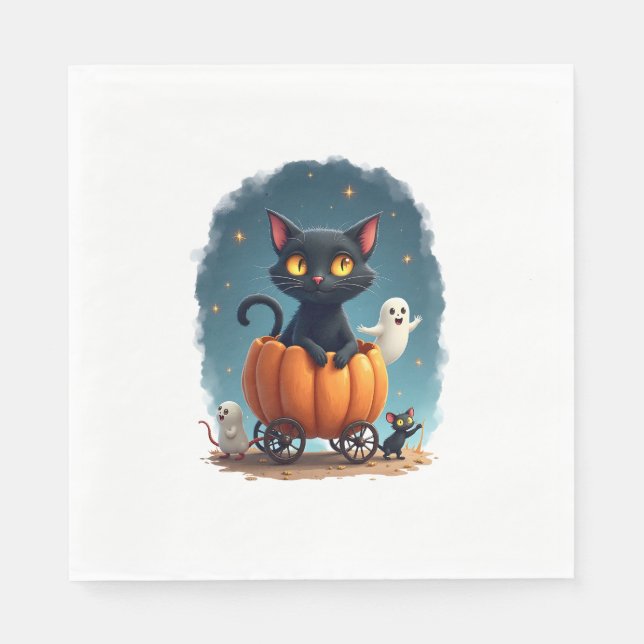 Servilleta De Papel Scarecrow Cat Sentinel (Anverso)