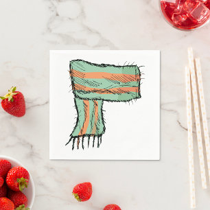 Servilleta De Papel Scarf Sketch Fashion Paper