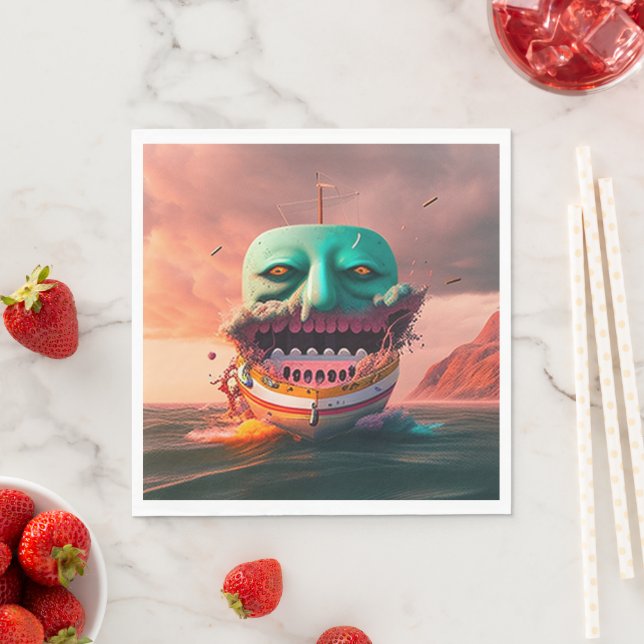 Servilleta De Papel Scary boat (In situ)