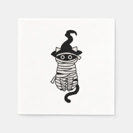 Servilleta De Papel Scary cat wrapped