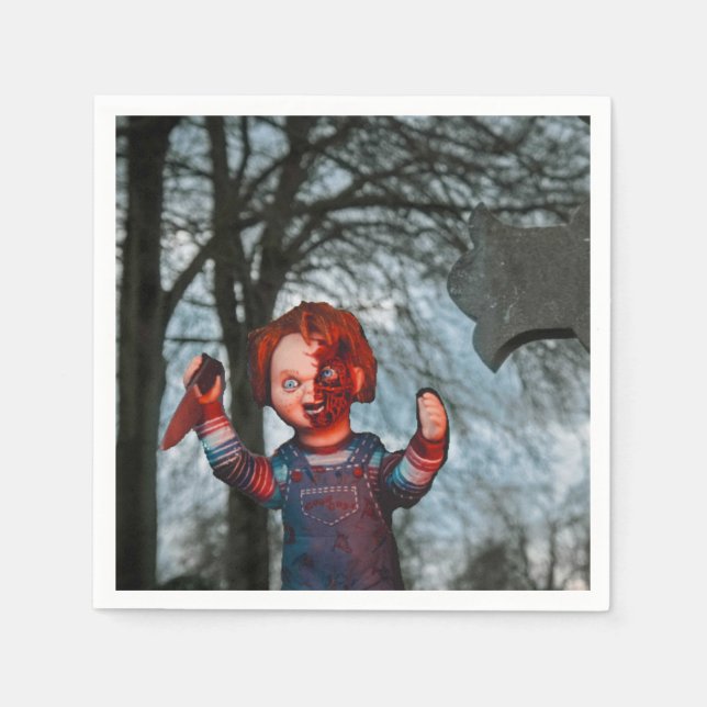 Servilleta De Papel Scary Halloween (Anverso)