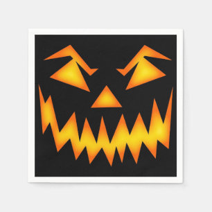 Servilleta De Papel Scary Jack O Lantern Face