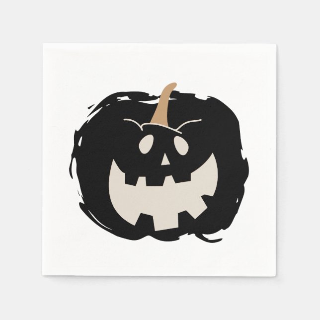 Servilleta De Papel Scary Pumpkin (Anverso)