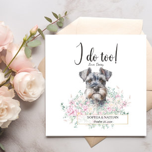 Servilleta De Papel Schnauzer Dog Boda Cocktail Napkins
